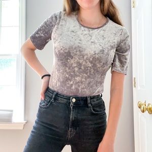 Grey Velvet Madewell Bodysuit